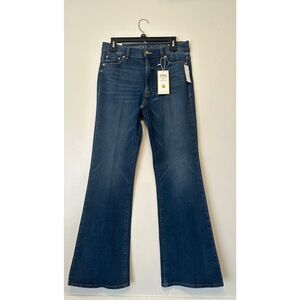Gloria Vanderbilt premium denim mid rise flare leg blue jeans size 10, NWT